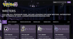 Desktop Screenshot of pokemondungeon.com